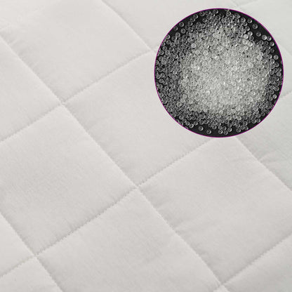 Weighted Blanket White 137 x 200 cm 6 kg 100% Cotton 205T