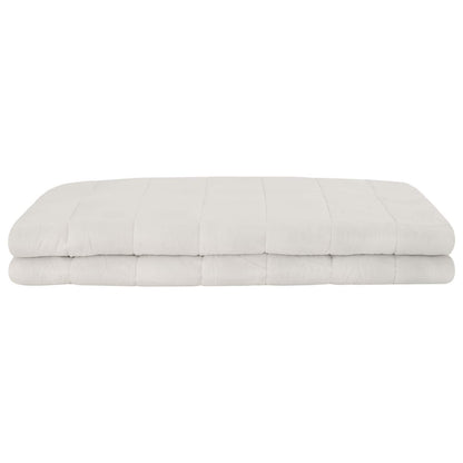 Weighted Blanket White 140 x 200 cm 10 kg 100% Cotton 205T