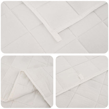 Weighted Blanket White 220 x 230 cm 15 kg 100% Cotton 205T