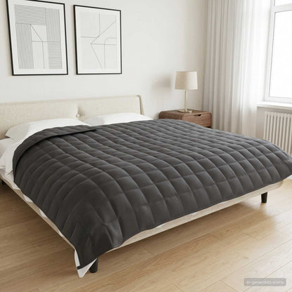 Weighted Blanket Anthracite 220 x 240 cm 15 kg 100% Cotton 205T