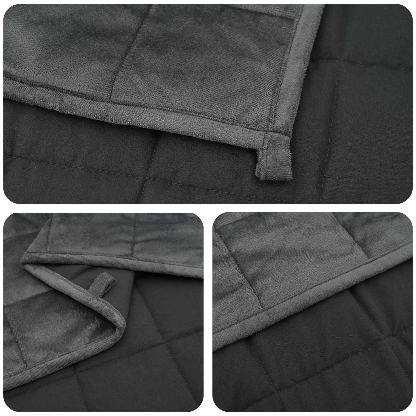 Weighted Blanket Anthracite 140 x 200 cm 6 kg 100% Cotton 205T