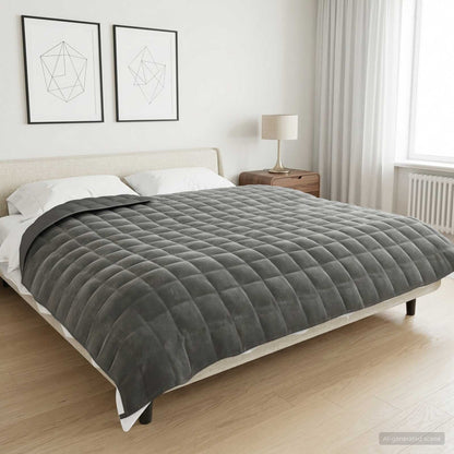 Weighted Blanket Anthracite 220 x 240 cm 11 kg 100% Cotton 205T