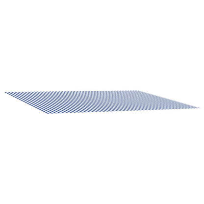 Awning Replacement Fabric Blue and White 250 x 200 cm Polyester