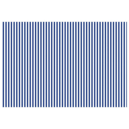 Awning Replacement Fabric Blue and White 350 x 200 cm Polyester