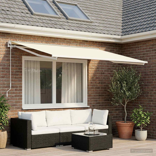 Awning Replacement Fabric Cream 600 x 300 cm Polyester