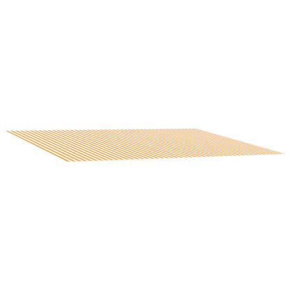 Awning Replacement Fabric Yellow and White 400 x 200 cm