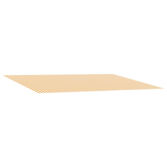 Awning Replacement Fabric Yellow and White 400 x 300 cm