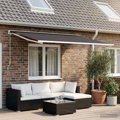 Awning Replacement Fabric Anthracite 400 x 200 cm Polyester