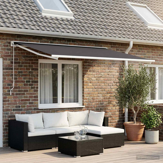 Awning Replacement Fabric Anthracite 250 x 200 cm Polyester