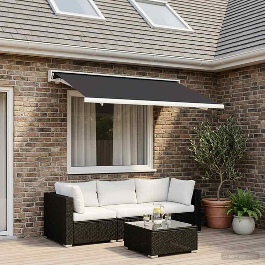 Awning Replacement Fabric Anthracite 300 x 250 cm Polyester