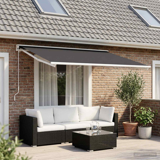 Awning Replacement Fabric Anthracite 450 x 350 cm Polyester
