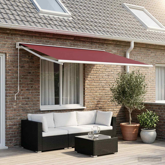 Awning Replacement Fabric Burgundy Red 350 x 250 cm Polyester
