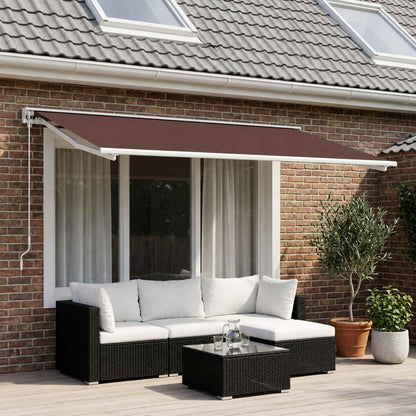 Awning Replacement Fabric Brown 500 x 300 cm Polyester