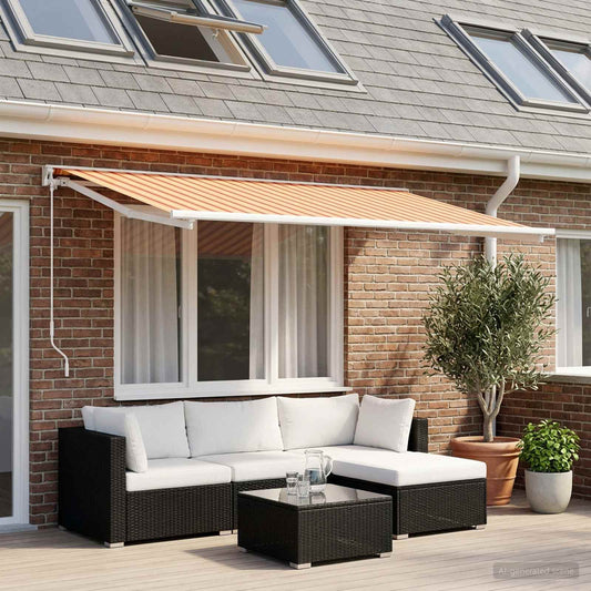 Awning Replacement Fabric Multicolour 250 x 200 cm Polyester