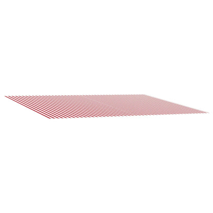 Awning Replacement Fabric Red and White 500 x 300 cm Polyester