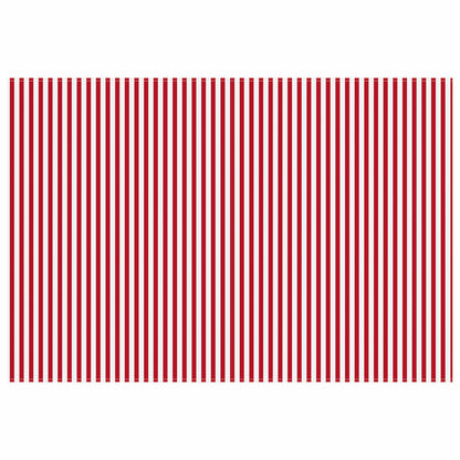 Awning Replacement Fabric Red and White 500 x 300 cm Polyester
