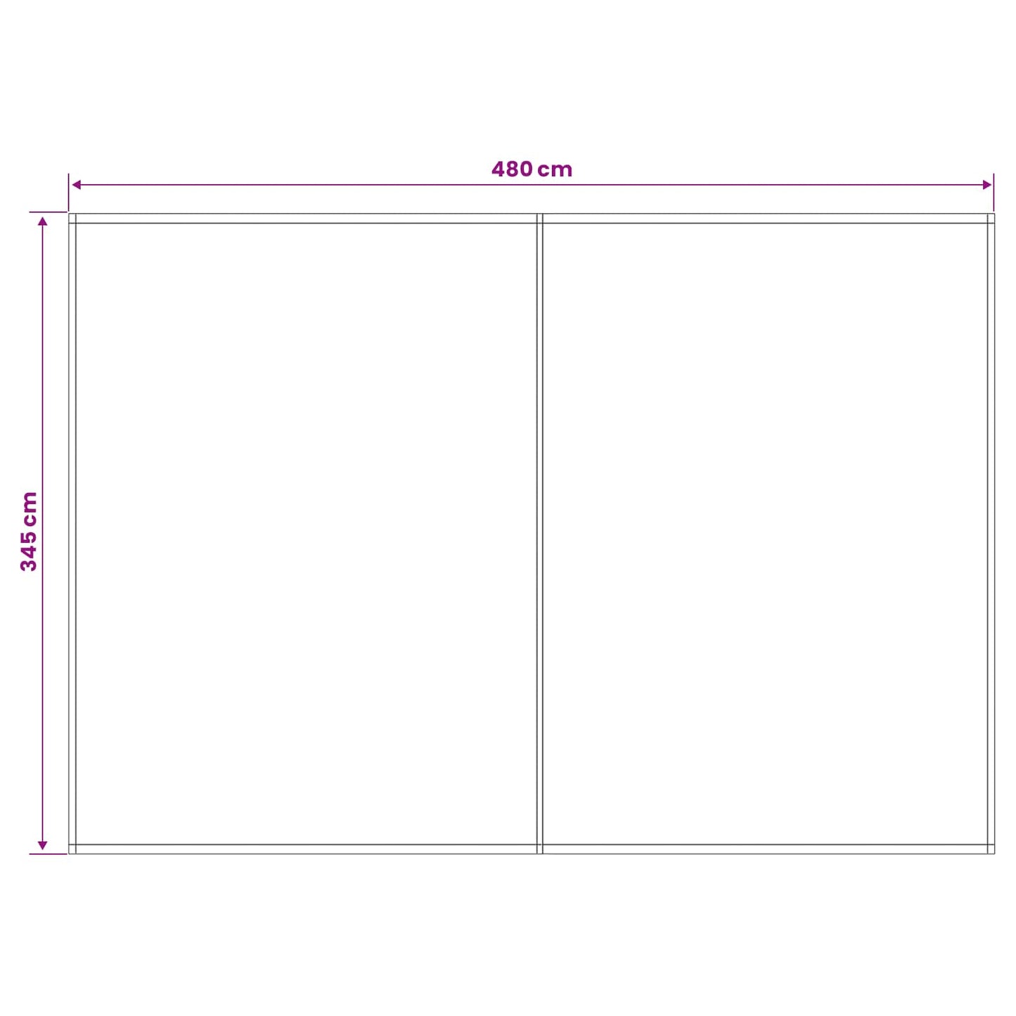 Awning Replacement Fabric White 500 x 350 cm Polyester