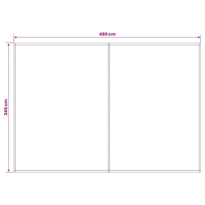 Awning Replacement Fabric White 500 x 350 cm Polyester