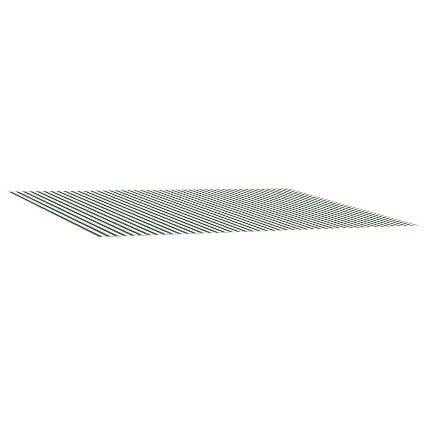 Awning Replacement Fabric Green and White 350 x 250 cm