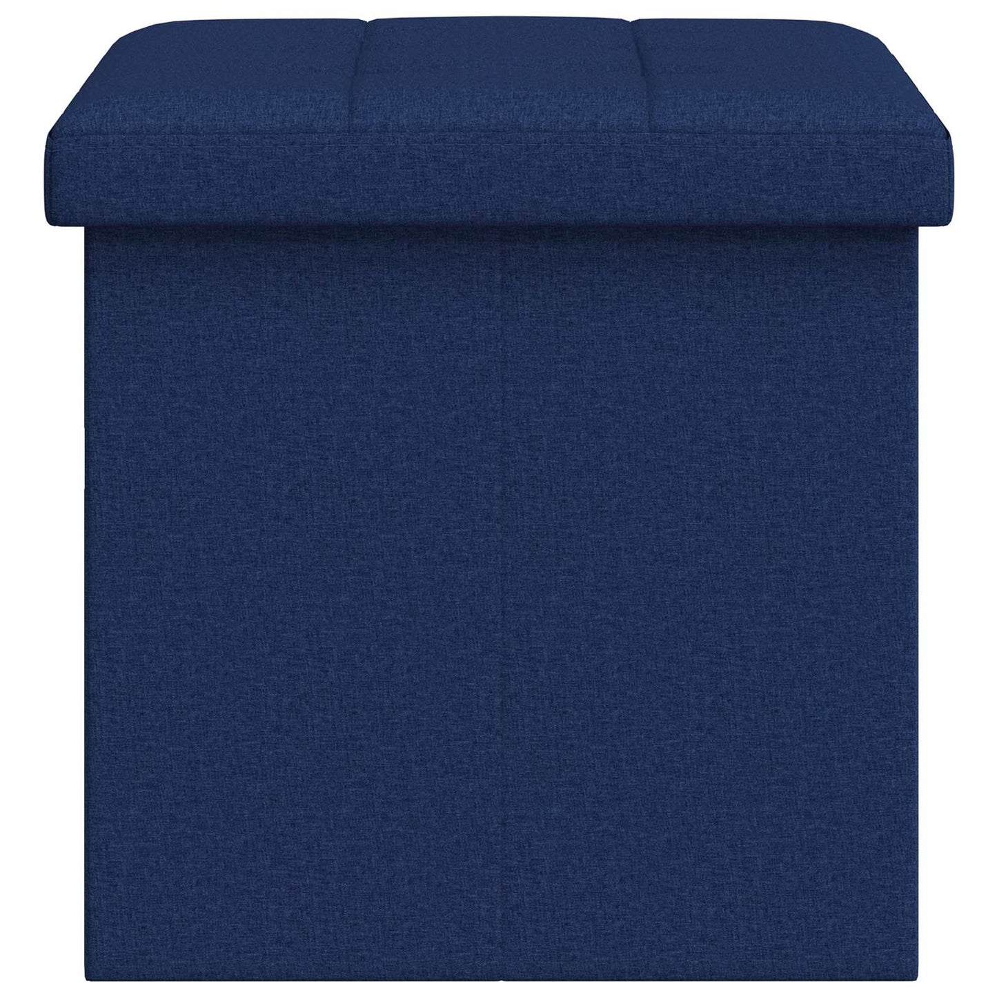 Foldable Storage Bench Blue 180 kg 80 L 77 x 38 x 38 cm Linen