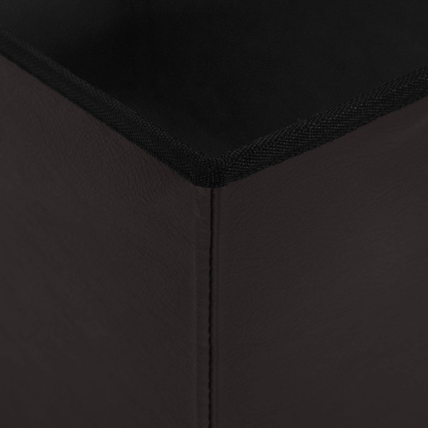 Foldable Storage Bench Brown 180 kg 80 L 77 x 38 x 38 cm PVC