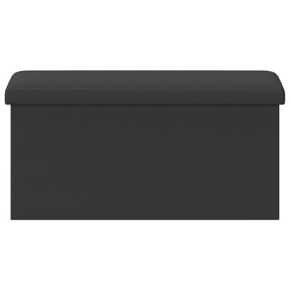 Foldable Storage Bench Grey 180 kg 80 L 77 x 38 x 38 cm PVC