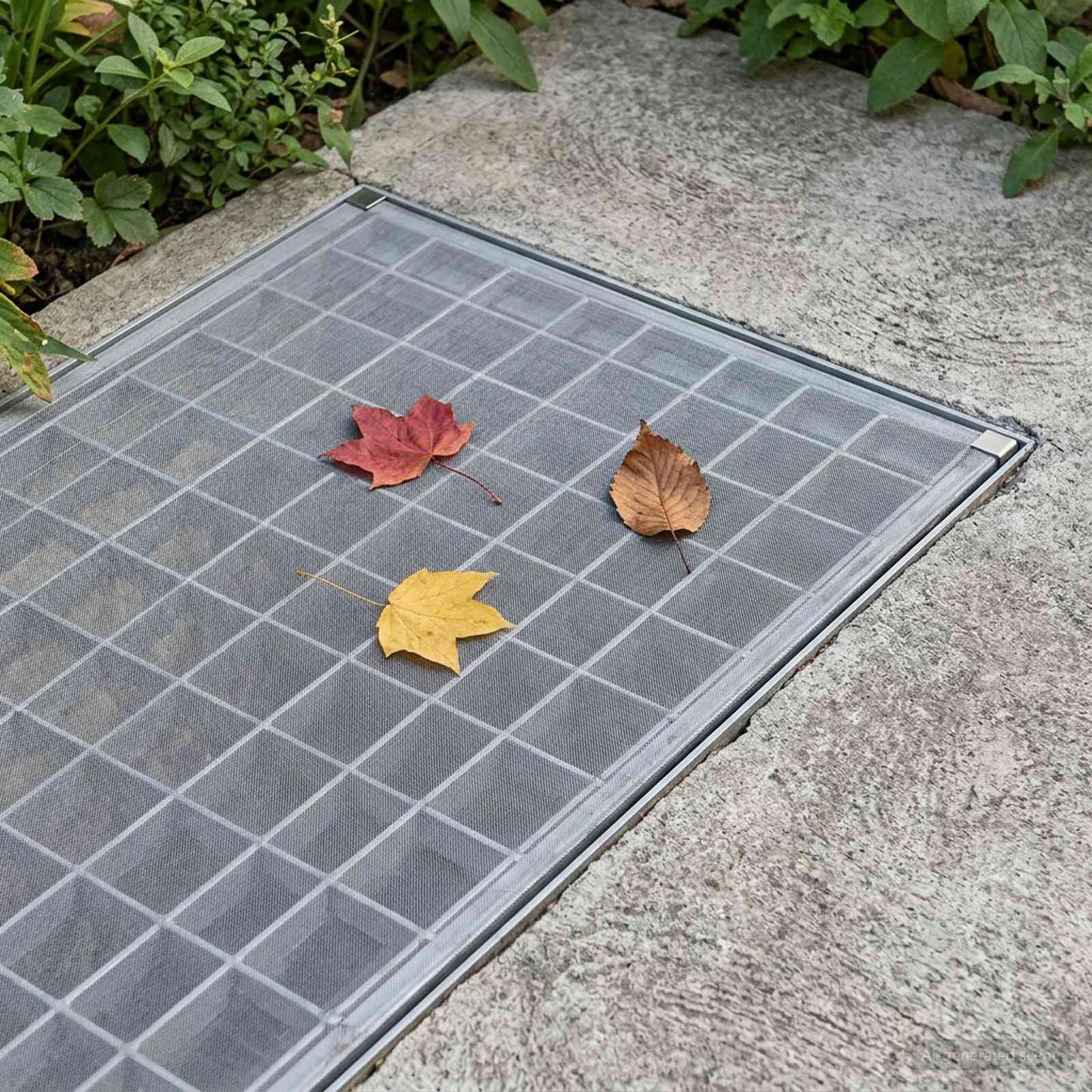 Light Shaft Cover with Clips 5 pcs 70 x 130 cm Fiberglass Grey
