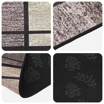 Rug Runner LESAKA Brown 100 x 150 cm Diamond Velvet