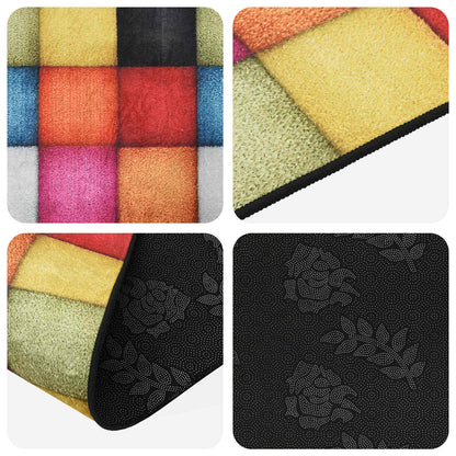 Rug Runner LESAKA Colourful 50 x 100 cm Diamond Velvet