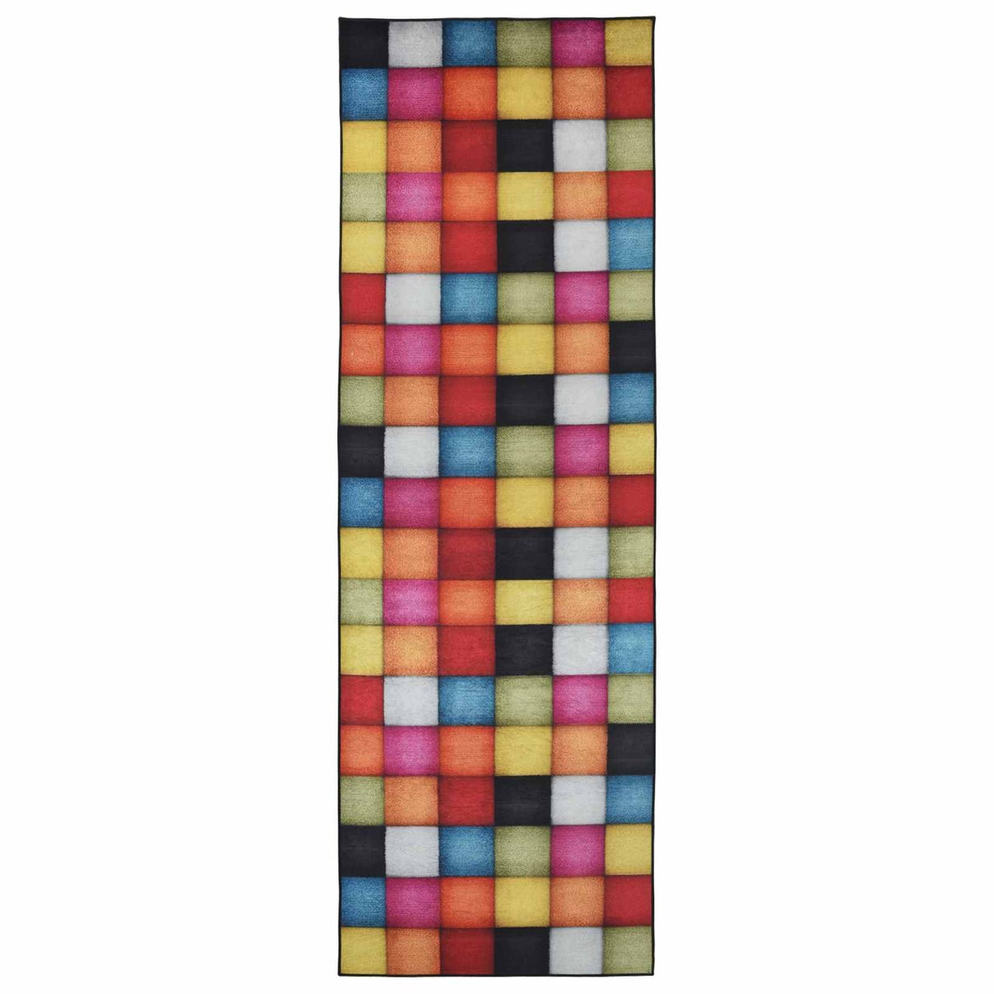 Rug Runner LESAKA Colourful 50 x 350 cm Diamond Velvet