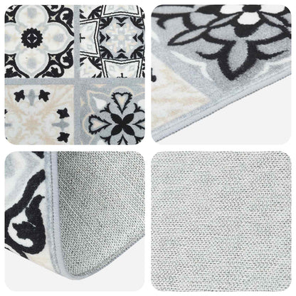 Rug Runner ORIZ 1150 gsm Grey and Black