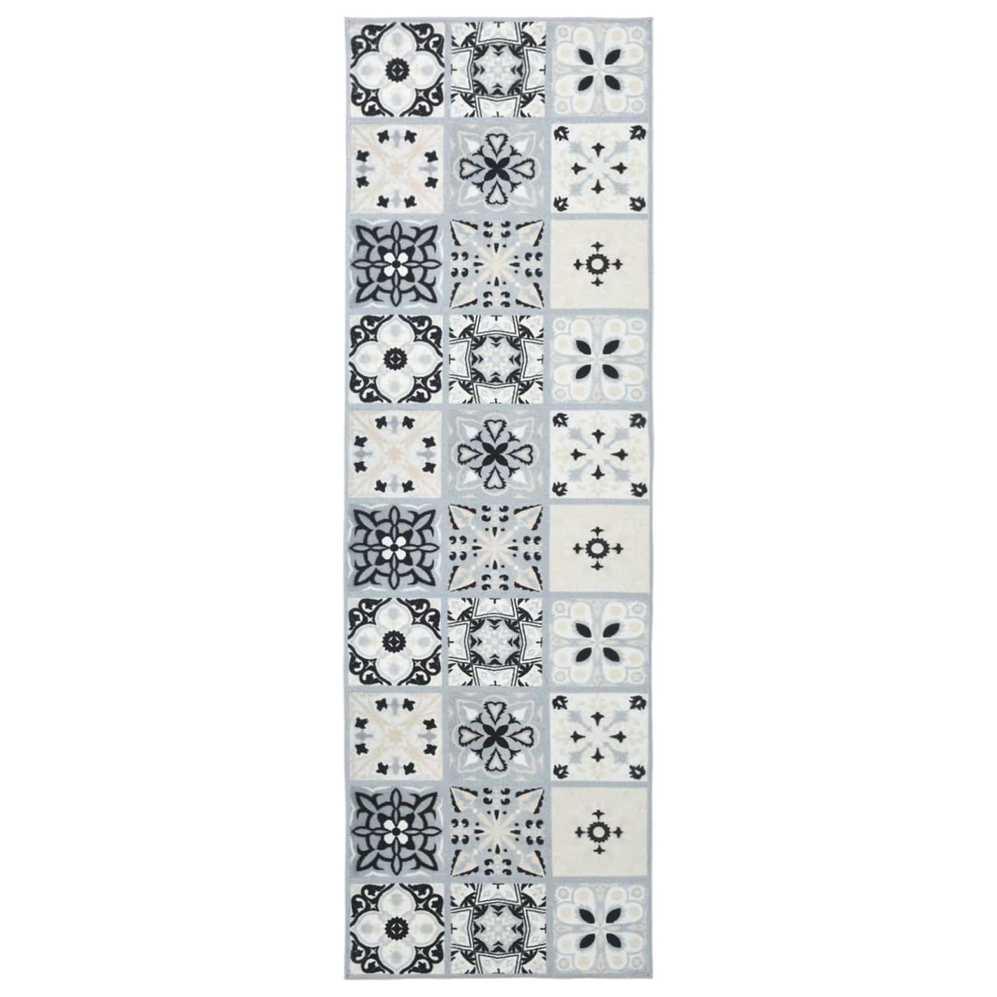 Rug Runner ORIZ 1150 gsm Grey and Black