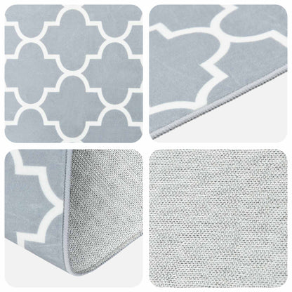 Rug Runner ORIZ 1150 gsm Grey and White