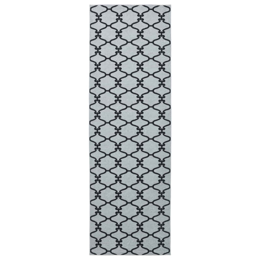 Rug Runner ORIZ 1150 gsm Grey Mesh Pattern