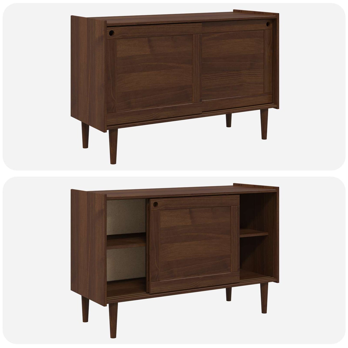 Sideboard BILBAO Dark Caramel 114 x 45 x 75 cm