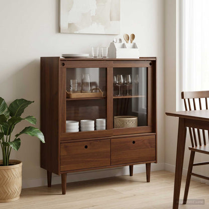 Cupboard BILBAO Dark Caramel 104 x 40 x 120 cm