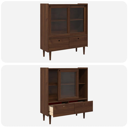 Cupboard BILBAO Dark Caramel 104 x 40 x 120 cm