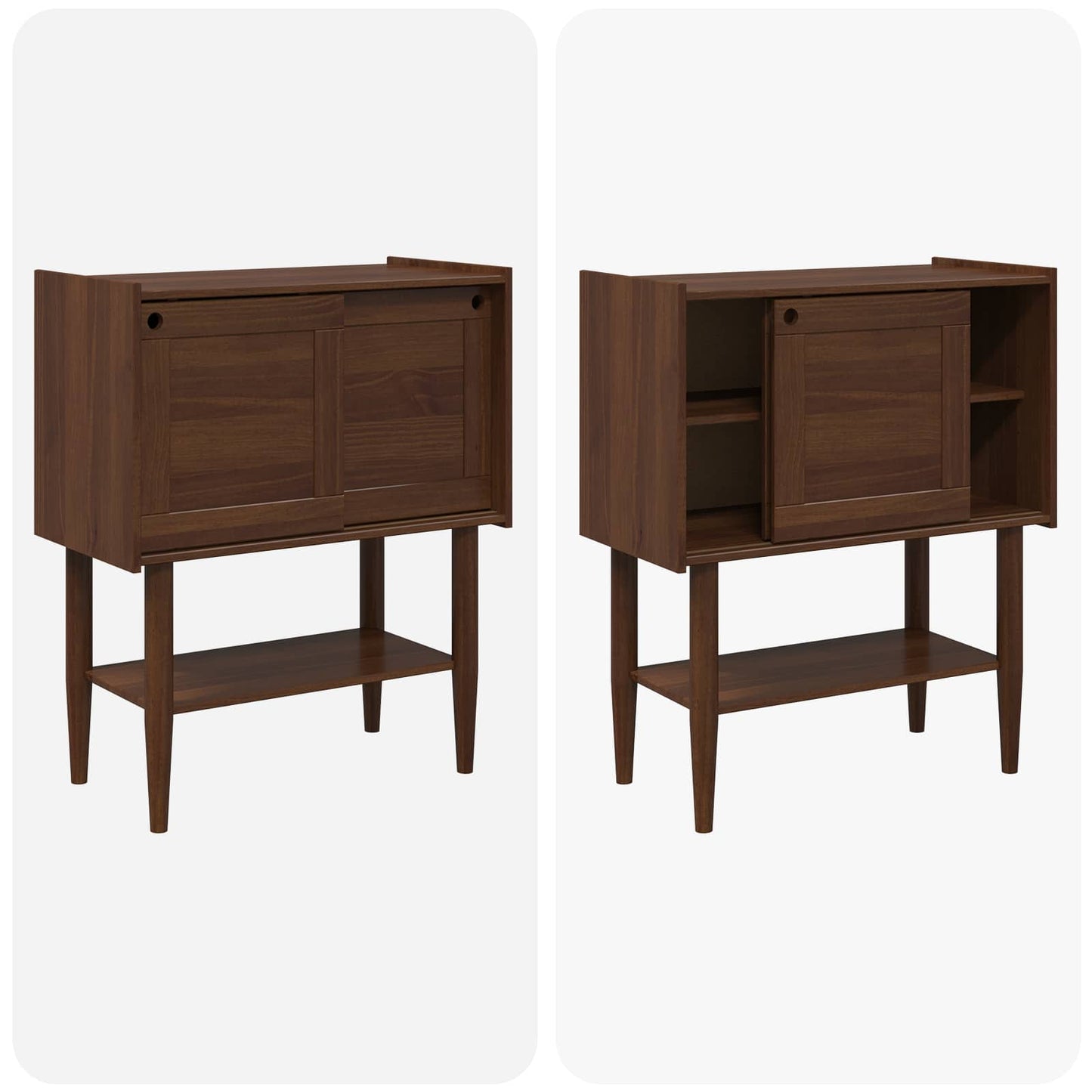 Console Table BILBAO Dark Caramel 80 x 40 x 95 cm