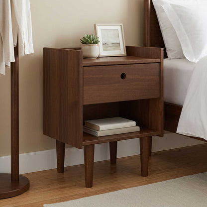 Bedside Table BILBAO Dark Caramel 45 x 35 x 59 cm