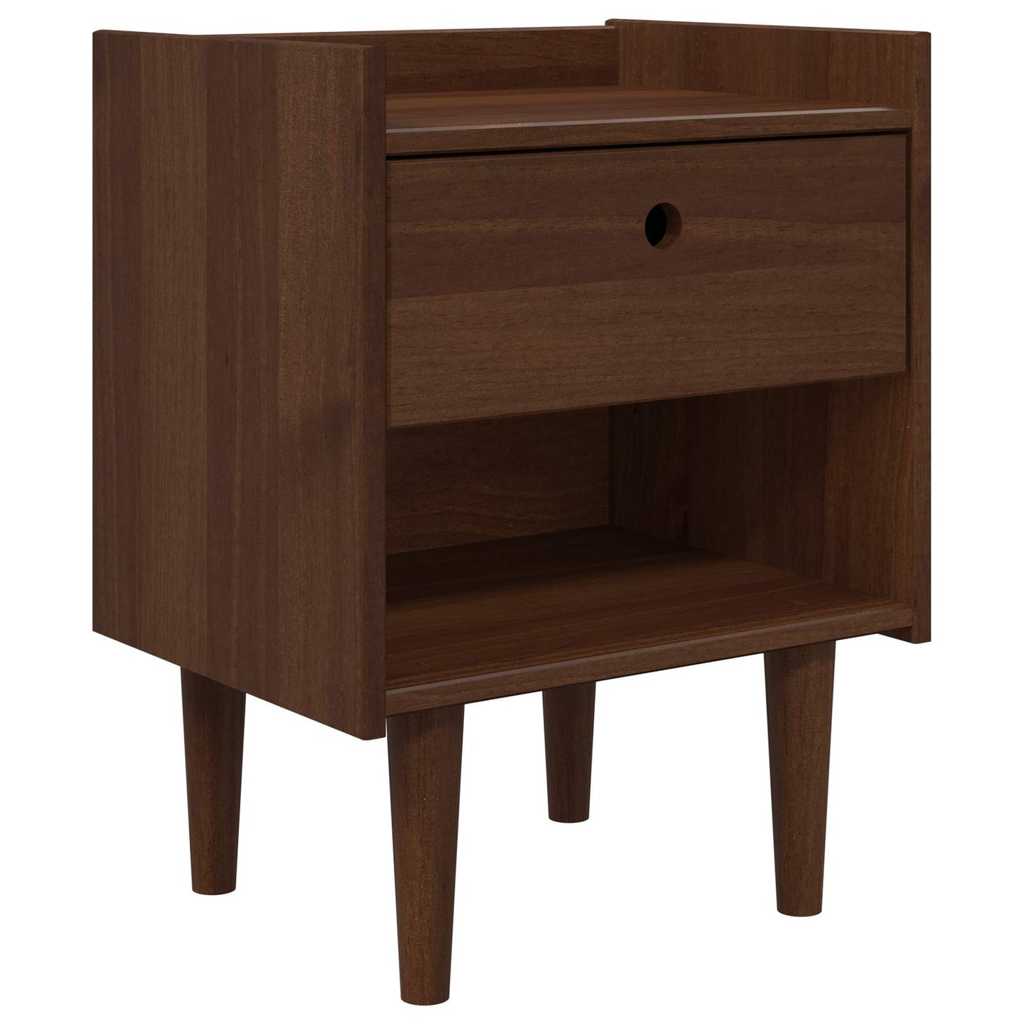 Bedside Table BILBAO Dark Caramel 45 x 35 x 59 cm