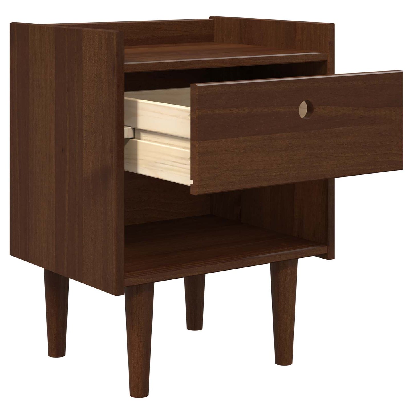 Bedside Table BILBAO Dark Caramel 45 x 35 x 59 cm