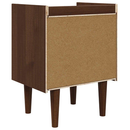Bedside Table BILBAO Dark Caramel 45 x 35 x 59 cm