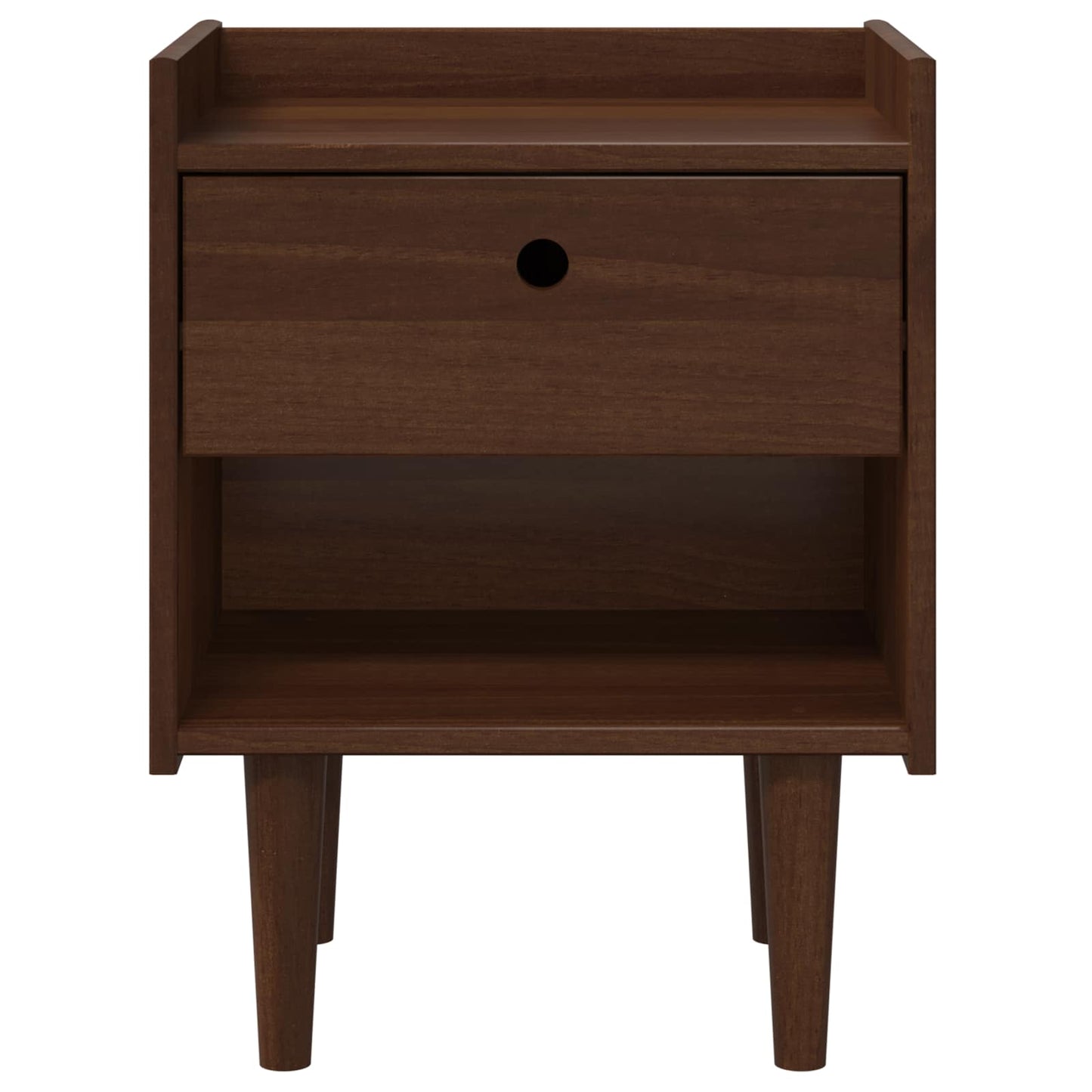 Bedside Table BILBAO Dark Caramel 45 x 35 x 59 cm