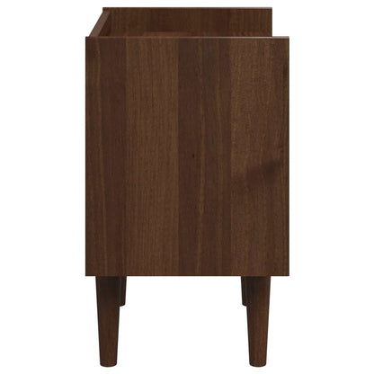 Bedside Table BILBAO Dark Caramel 45 x 35 x 59 cm