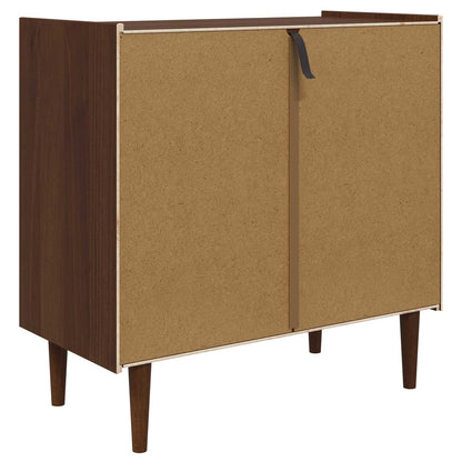 Chest of Drawers BILBAO Dark Caramel 90 x 45 x 89 cm