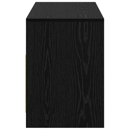 TV Cabinet 102 x 37.5 x 52.5 cm Black Oak Engineered Wood