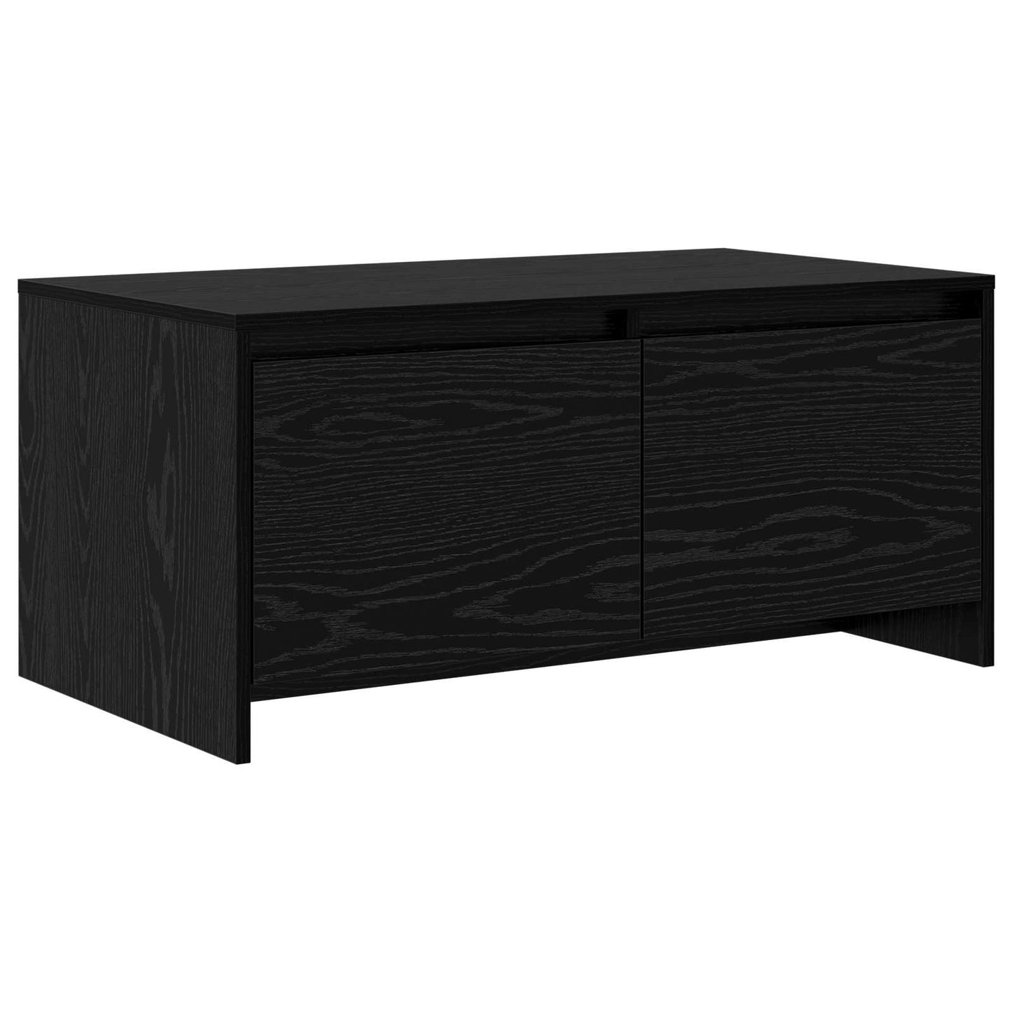 Coffee Table Black Oak 90 x 50 x 41.5 cm Engineered Wood