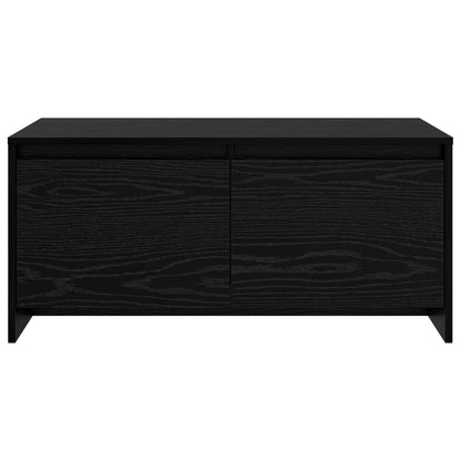Coffee Table Black Oak 90 x 50 x 41.5 cm Engineered Wood