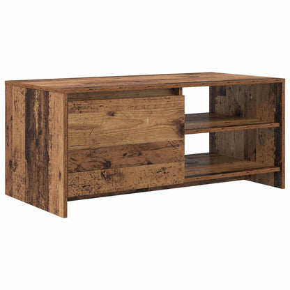 Coffee Table Oak Wood 102 x 50 x 45 cm Engineered Wood