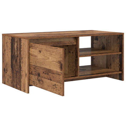 Coffee Table Old Wood 102 x 50 x 45 cm Engineered Wood